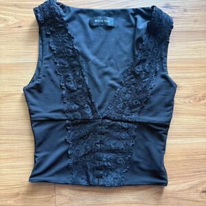 White-fox-boutique Women's Black Blouse